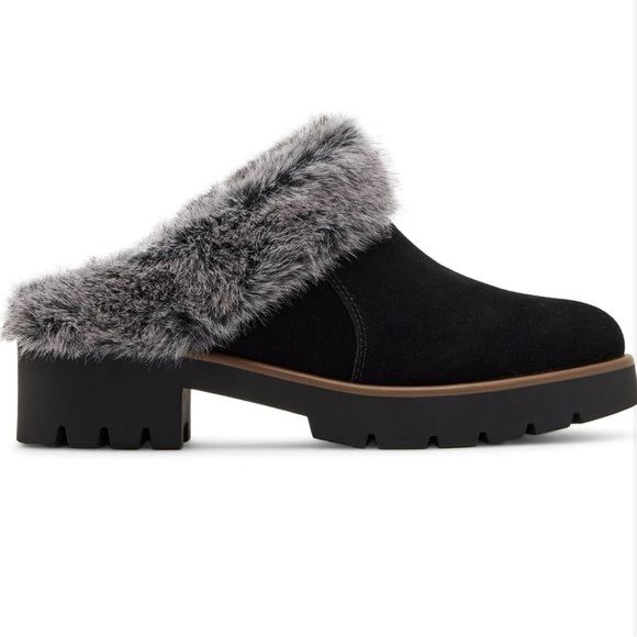 Blondo Waterproof Fur-Lined Slip-On Shoes Black Winter Comfort 9.5 - Picture 3 of 12